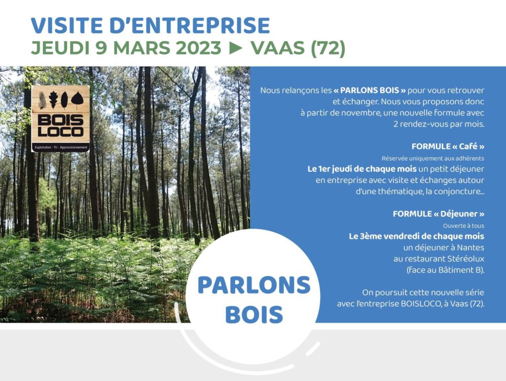 Fibois Pays de la Loire, Parlons Bois