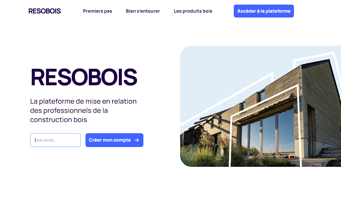 La plateforme qui met en relation les acteurs de la construction bois 