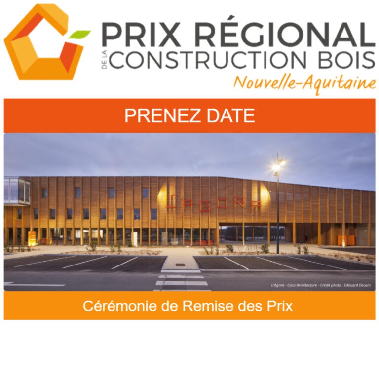 Cérémonie de remise des Prix - 8e édition du Prix Régional de la Construction Bois en Nouvelle-Aquitaine