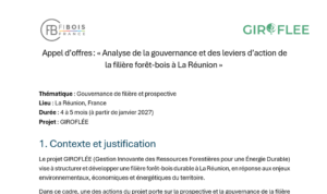 Appel d’offres : analyser la gouvernance de la filière forêt-bois à La Réunion